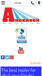 Mobile Screenshot of andersonroofing.biz