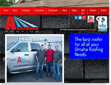 Tablet Screenshot of andersonroofing.biz